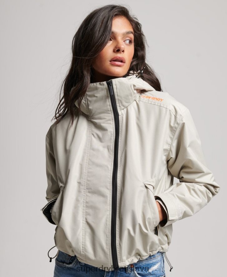 Superdry ženy bunda sd-windcheater 6B4ZTR3519 oblečenie sivá