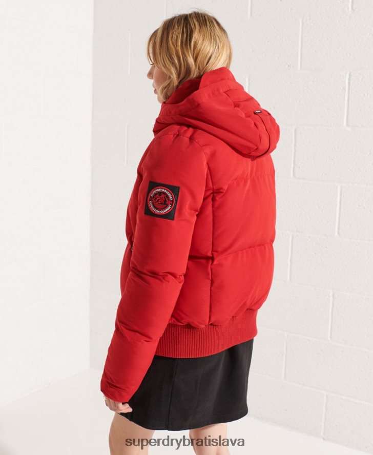 Superdry ženy code everest bomber bunda 6B4ZTR5494 oblečenie červená