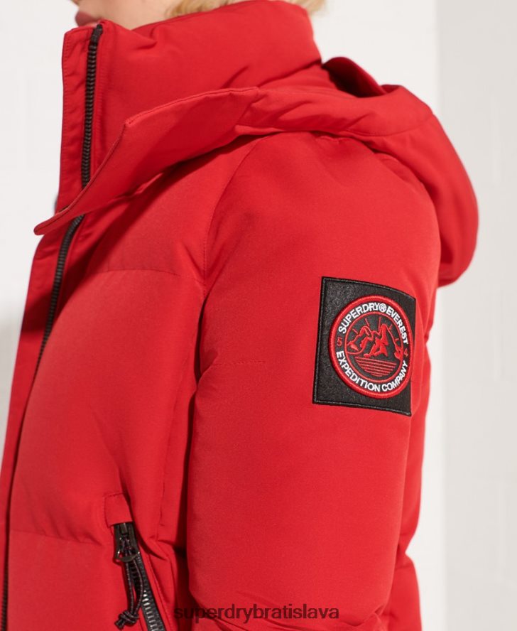 Superdry ženy code everest bomber bunda 6B4ZTR5494 oblečenie červená