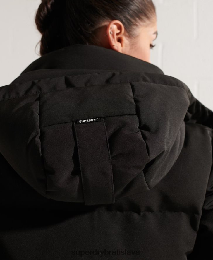 Superdry ženy code everest bomber bunda 6B4ZTR5673 oblečenie čierna