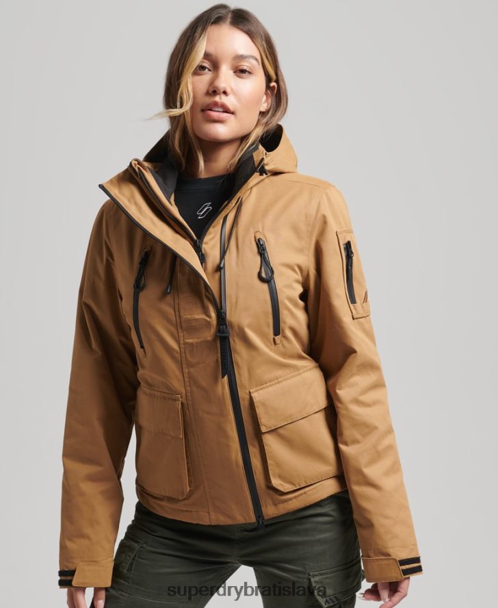 Superdry ženy dokonalá bunda sd-wind z mikrovlákna 6B4ZTR5611 oblečenie hnedá