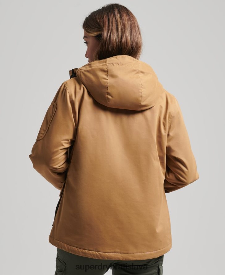 Superdry ženy dokonalá bunda sd-wind z mikrovlákna 6B4ZTR5611 oblečenie hnedá