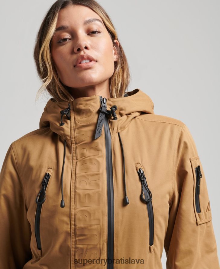 Superdry ženy dokonalá bunda sd-wind z mikrovlákna 6B4ZTR5611 oblečenie hnedá