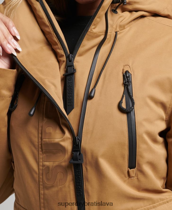 Superdry ženy dokonalá bunda sd-wind z mikrovlákna 6B4ZTR5611 oblečenie hnedá
