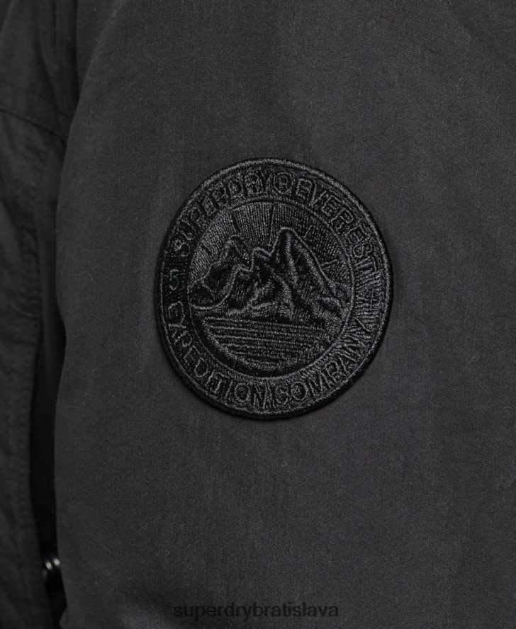 Superdry ženy down everest parka 6B4ZTR3598 oblečenie čierna