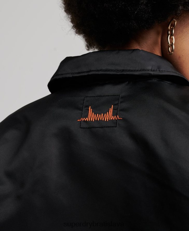 Superdry ženy energy ma2 bomber bunda 6B4ZTR5420 oblečenie čierna
