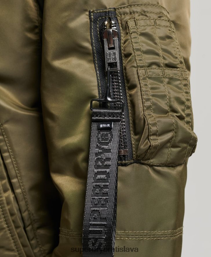Superdry ženy energy ma2 bomber bunda 6B4ZTR5508 oblečenie zelená