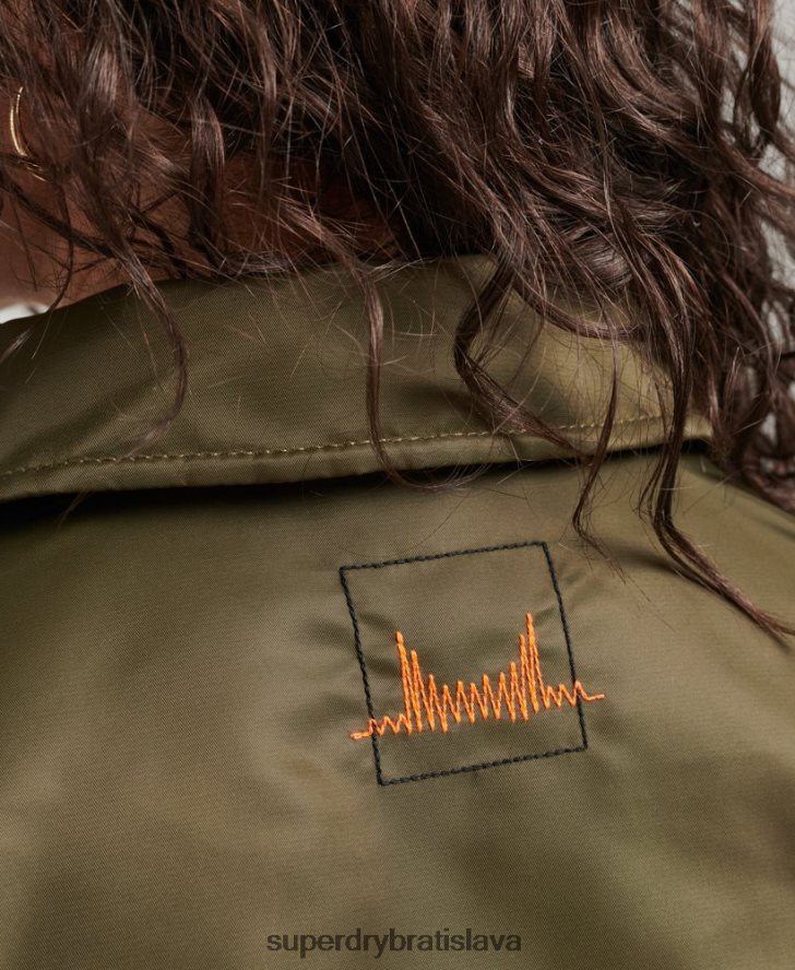 Superdry ženy energy ma2 bomber bunda 6B4ZTR5508 oblečenie zelená