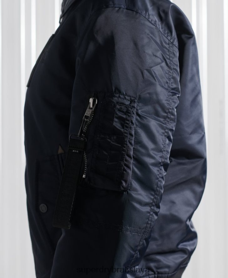 Superdry ženy energy ma2 bomber bunda 6B4ZTR5523 oblečenie námorníctvo