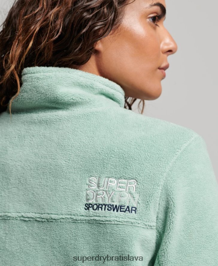 Superdry ženy fleecová trekingová bunda 6B4ZTR3699 oblečenie zelená