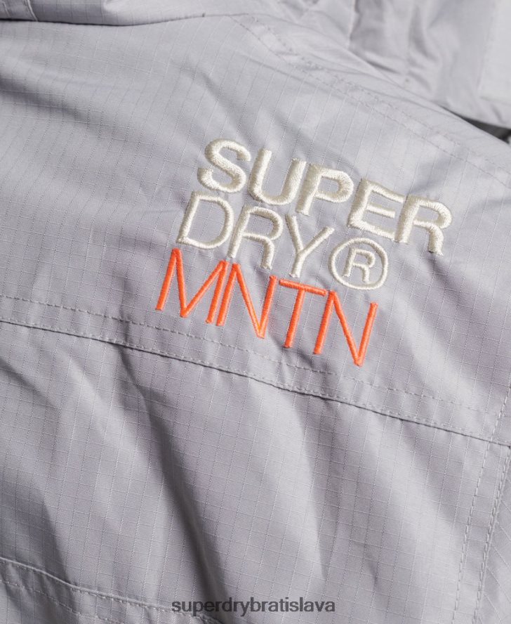Superdry ženy horská sd-windcheater bunda 6B4ZTR3533 oblečenie svetlo šedá