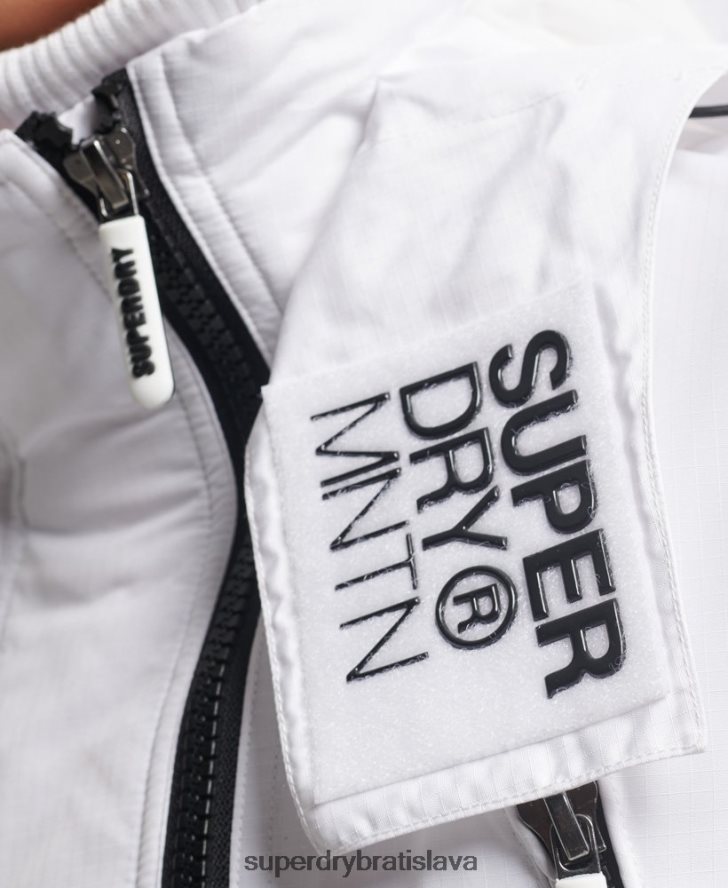 Superdry ženy horská sd-windcheater bunda 6B4ZTR3537 oblečenie biely