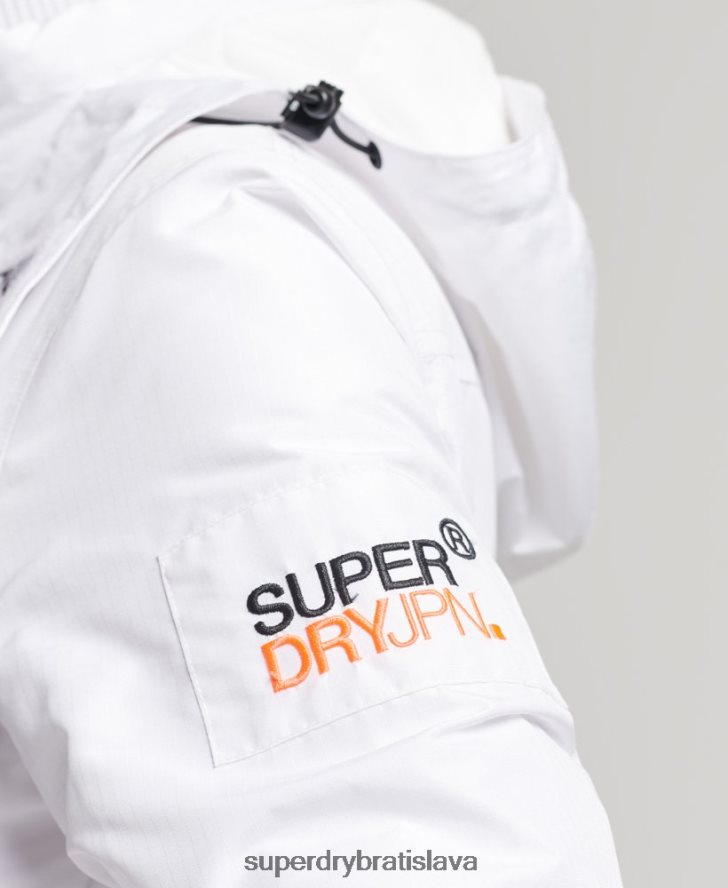 Superdry ženy horská sd-windcheater bunda 6B4ZTR3537 oblečenie biely