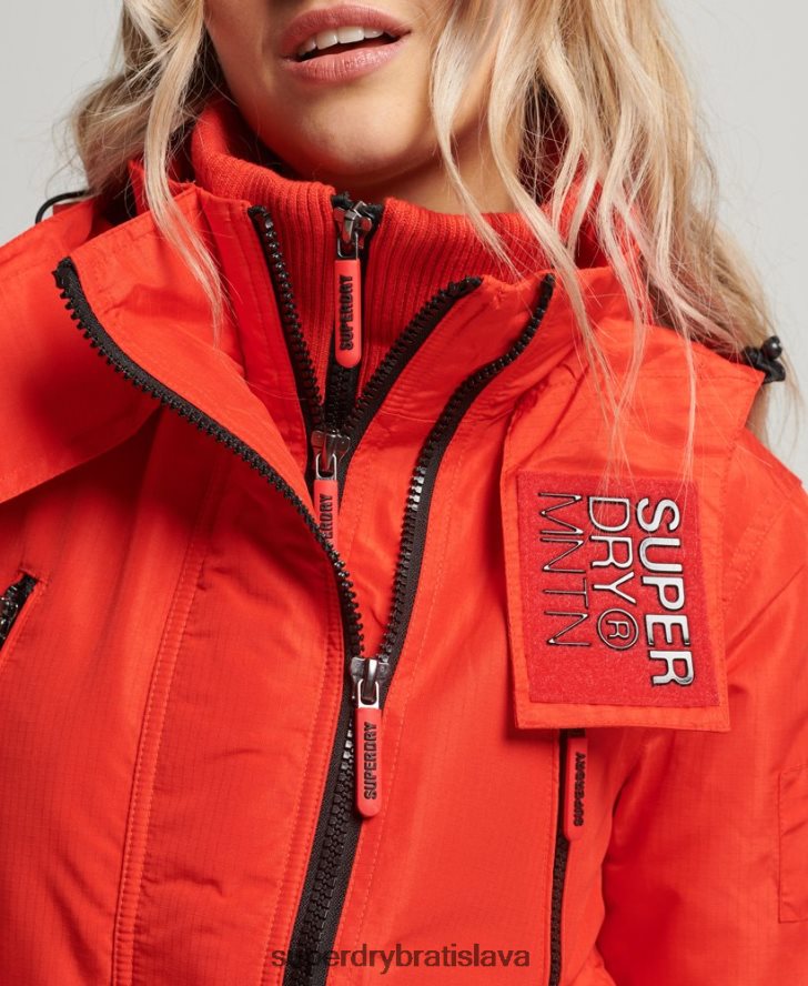Superdry ženy horská sd-windcheater bunda 6B4ZTR3554 oblečenie červená