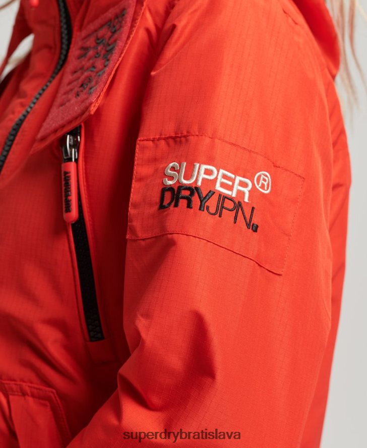 Superdry ženy horská sd-windcheater bunda 6B4ZTR3554 oblečenie červená