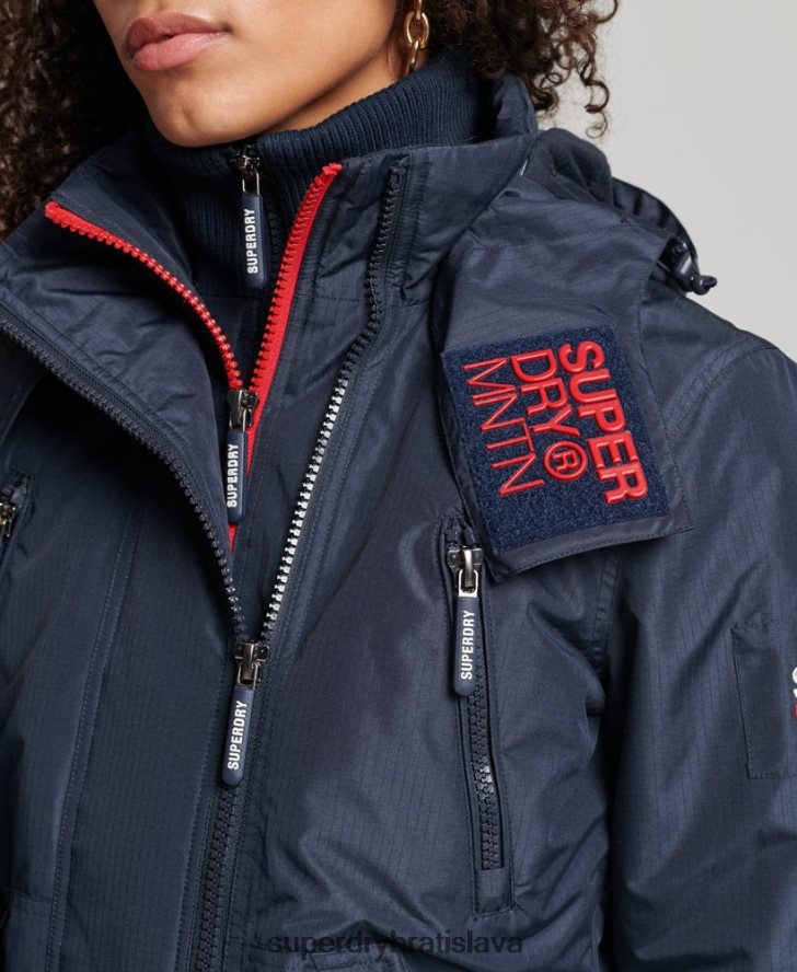 Superdry ženy horská sd-windcheater bunda 6B4ZTR3558 oblečenie námorníctvo