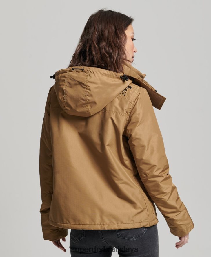 Superdry ženy horská sd-windcheater bunda 6B4ZTR3618 oblečenie hnedá