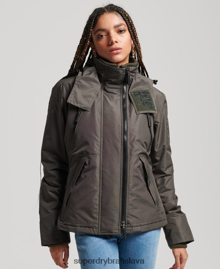 Superdry ženy horská sd-windcheater bunda 6B4ZTR3728 oblečenie zelená