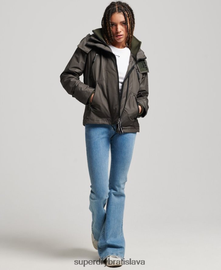 Superdry ženy horská sd-windcheater bunda 6B4ZTR3728 oblečenie zelená