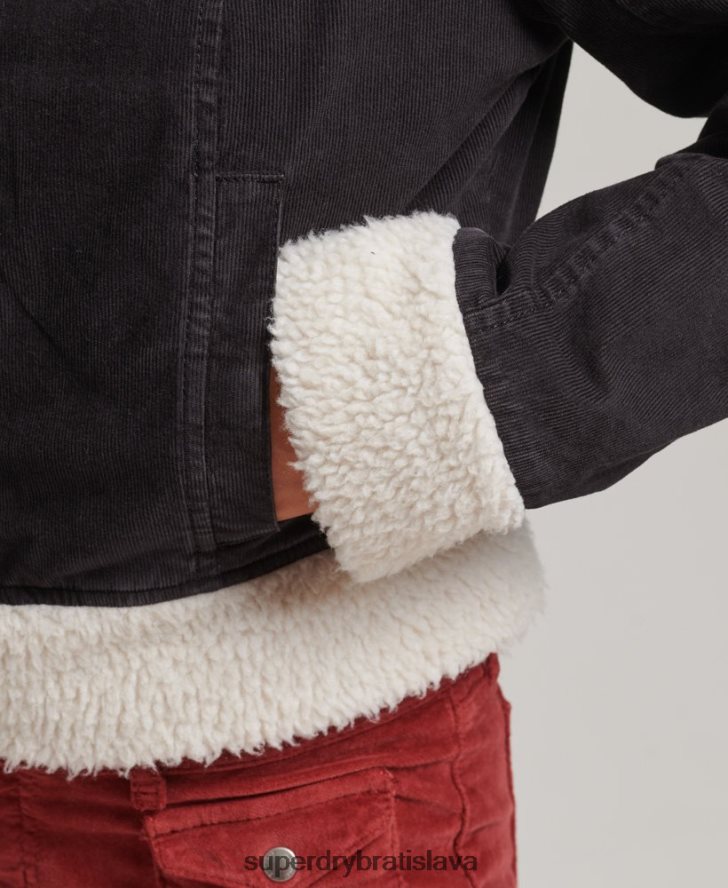 Superdry ženy indie bunda s podšívkou Borg 6B4ZTR5469 oblečenie hnedá
