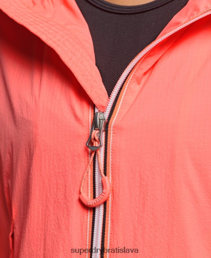 Superdry ženy kód štandardné logo ľahká bunda 6B4ZTR3611 oblečenie koralový