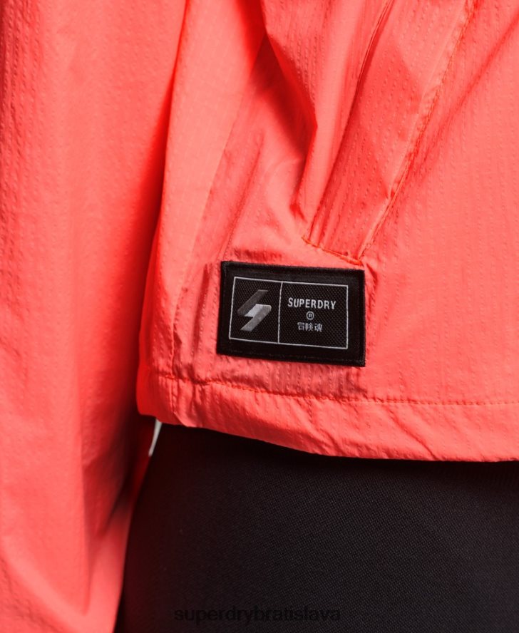 Superdry ženy kód štandardné logo ľahká bunda 6B4ZTR3611 oblečenie koralový