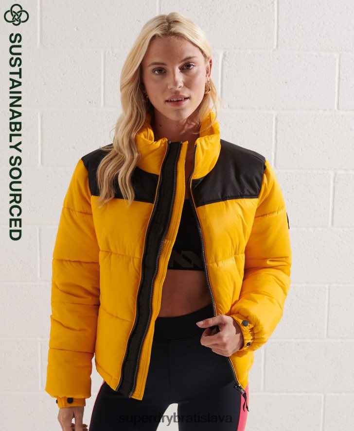 Superdry ženy kódová bunda 6B4ZTR5477 oblečenie žltá