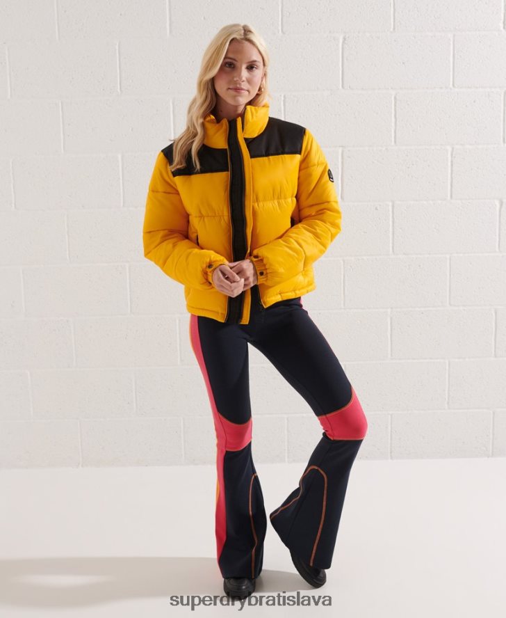Superdry ženy kódová bunda 6B4ZTR5477 oblečenie žltá