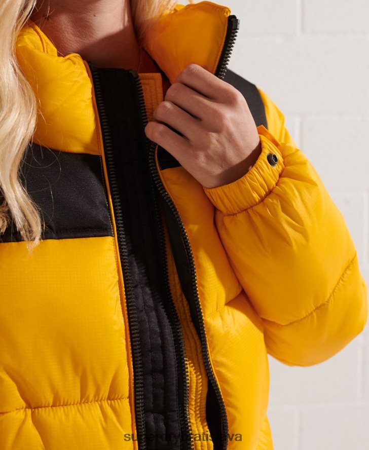 Superdry ženy kódová bunda 6B4ZTR5477 oblečenie žltá