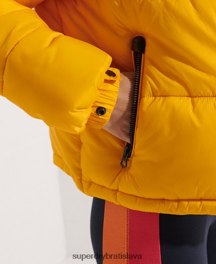 Superdry ženy kódová bunda 6B4ZTR5477 oblečenie žltá