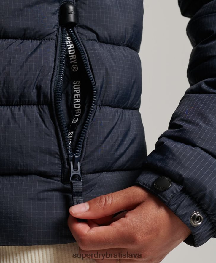 Superdry ženy klasická bunda s logom 6B4ZTR5486 oblečenie námorníctvo