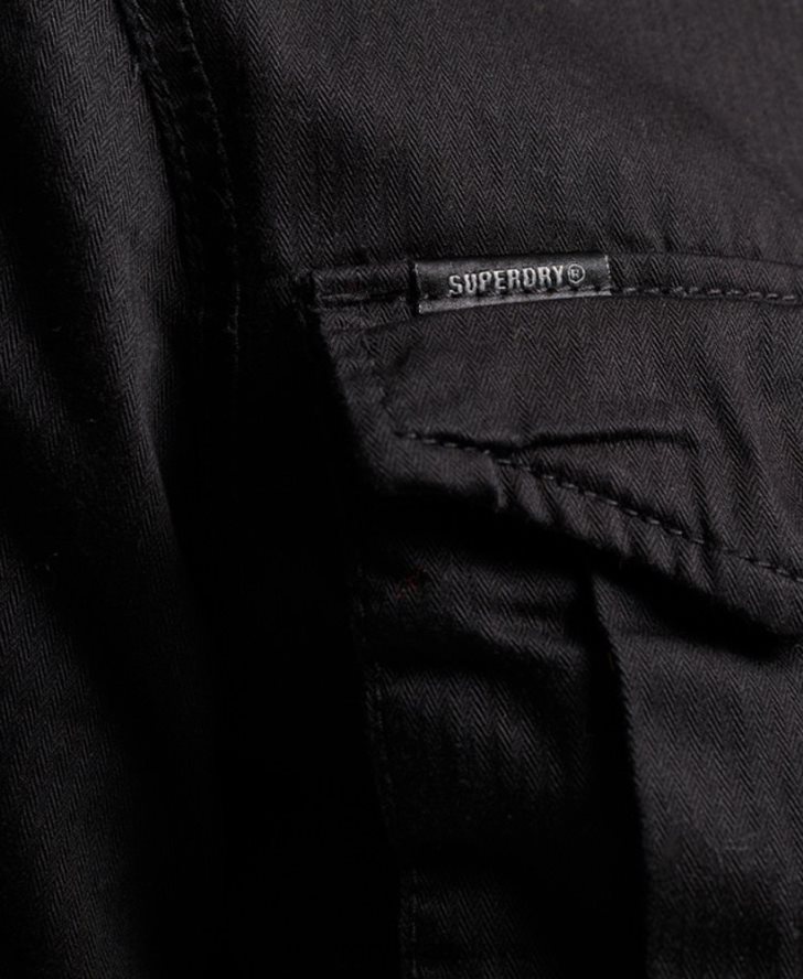 Superdry ženy klasická nováčikovská bunda Borg 6B4ZTR5679 oblečenie čierna
