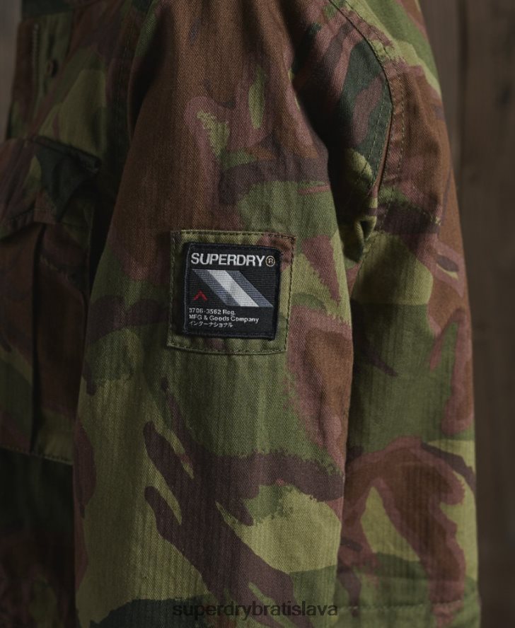 Superdry ženy klasická nováčikovská bunda Borg 6B4ZTR5684 oblečenie zelená
