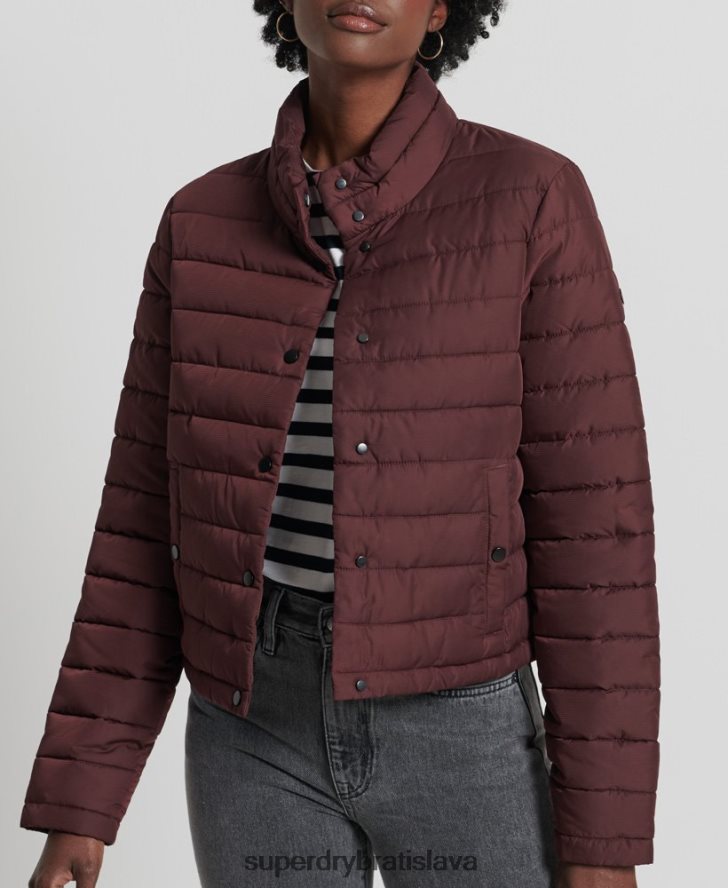 Superdry ženy krabicová fuji bunda 6B4ZTR5535 oblečenie červená