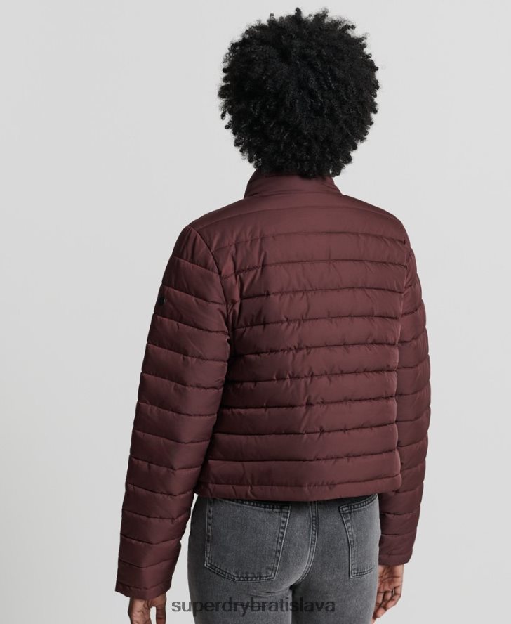 Superdry ženy krabicová fuji bunda 6B4ZTR5535 oblečenie červená