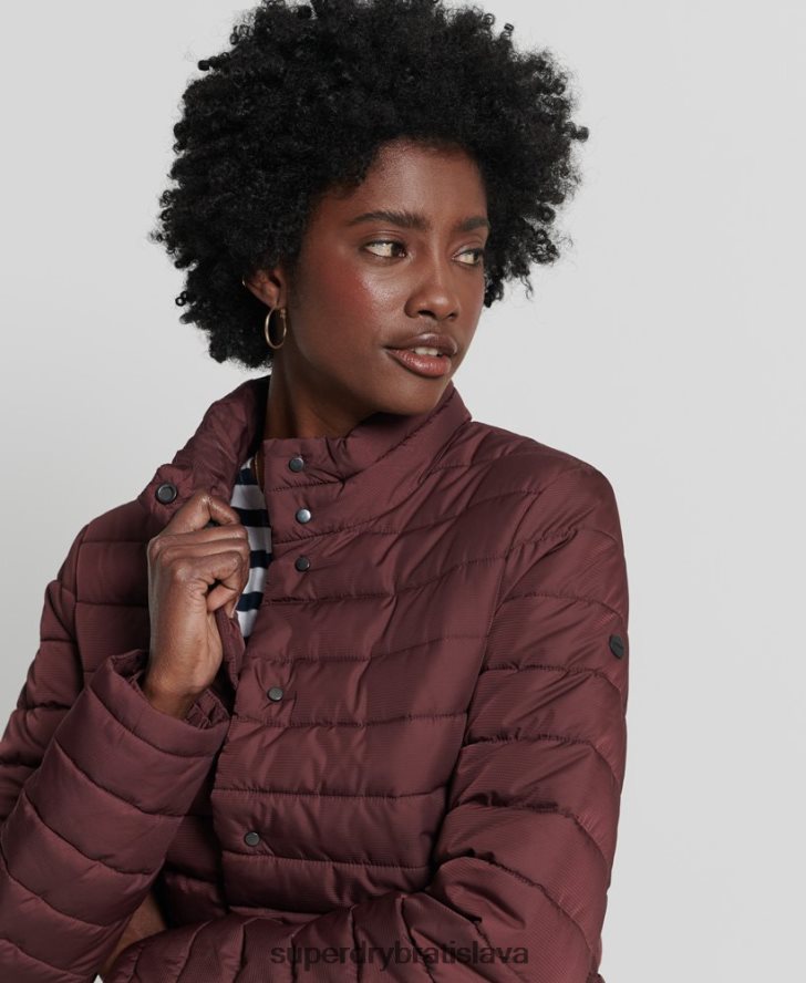 Superdry ženy krabicová fuji bunda 6B4ZTR5535 oblečenie červená