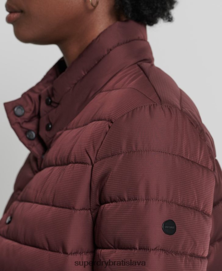 Superdry ženy krabicová fuji bunda 6B4ZTR5535 oblečenie červená