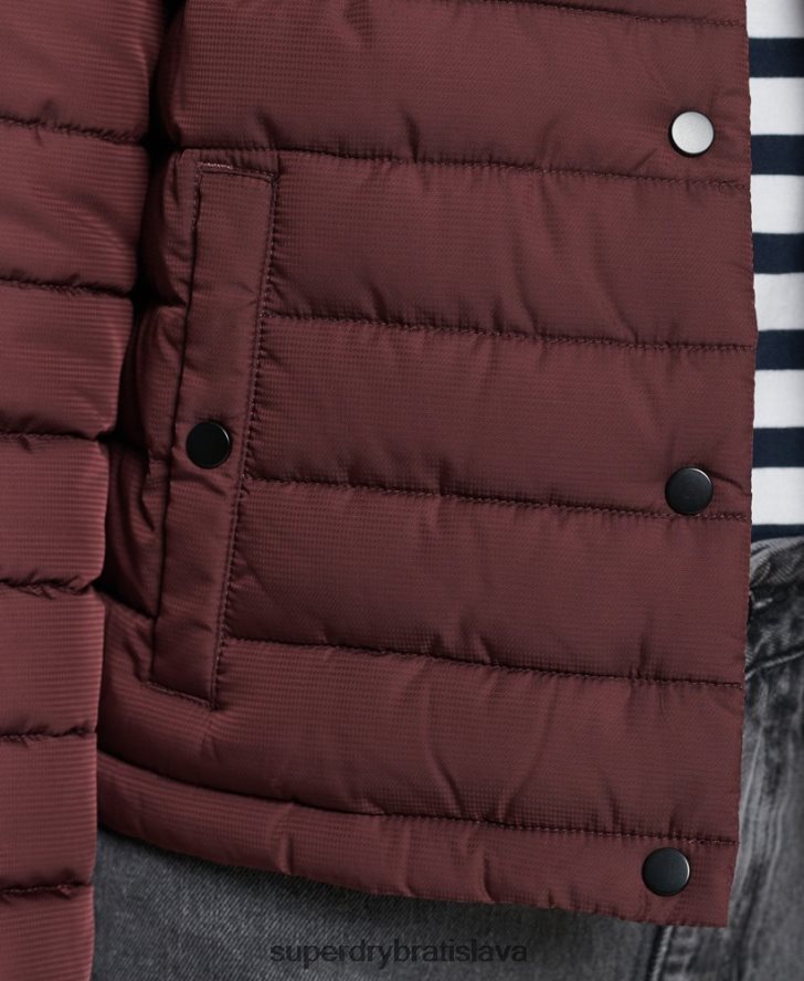 Superdry ženy krabicová fuji bunda 6B4ZTR5535 oblečenie červená