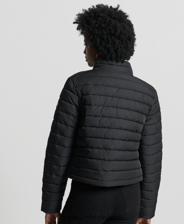 Superdry ženy krabicová fuji bunda 6B4ZTR5574 oblečenie čierna