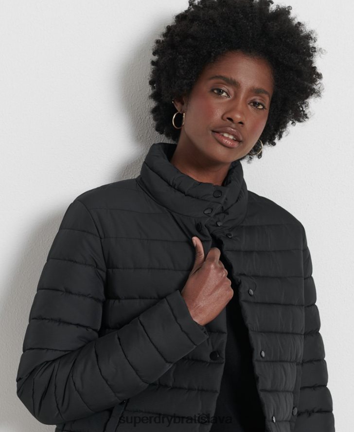 Superdry ženy krabicová fuji bunda 6B4ZTR5574 oblečenie čierna