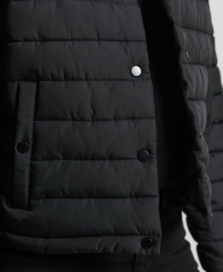 Superdry ženy krabicová fuji bunda 6B4ZTR5574 oblečenie čierna