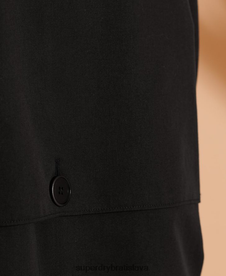 Superdry ženy limitovaná edícia classic mac 6B4ZTR3849 oblečenie čierna