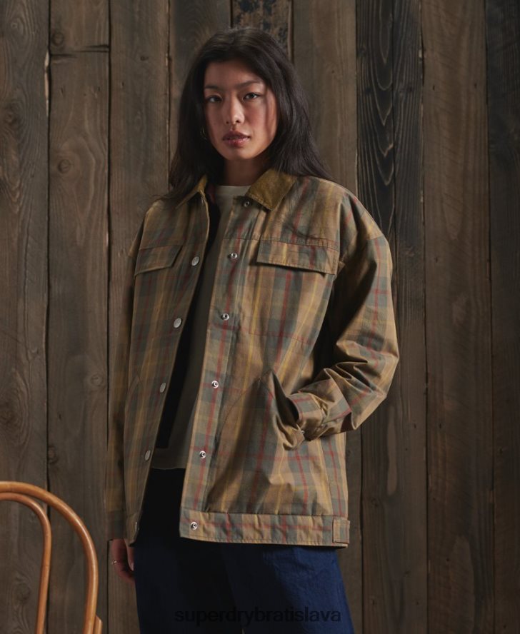 Superdry ženy limitovaná edícia dry cruiser bundy 6B4ZTR5549 oblečenie hnedá