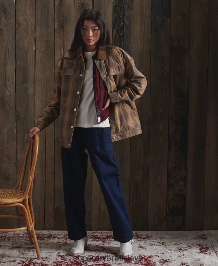 Superdry ženy limitovaná edícia dry cruiser bundy 6B4ZTR5549 oblečenie hnedá