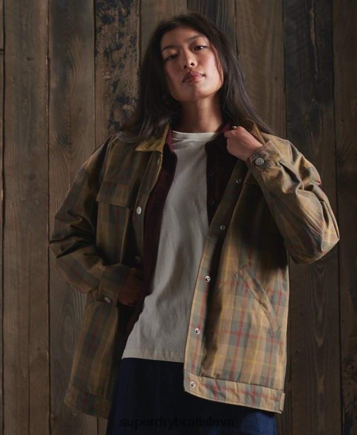 Superdry ženy limitovaná edícia dry cruiser bundy 6B4ZTR5549 oblečenie hnedá