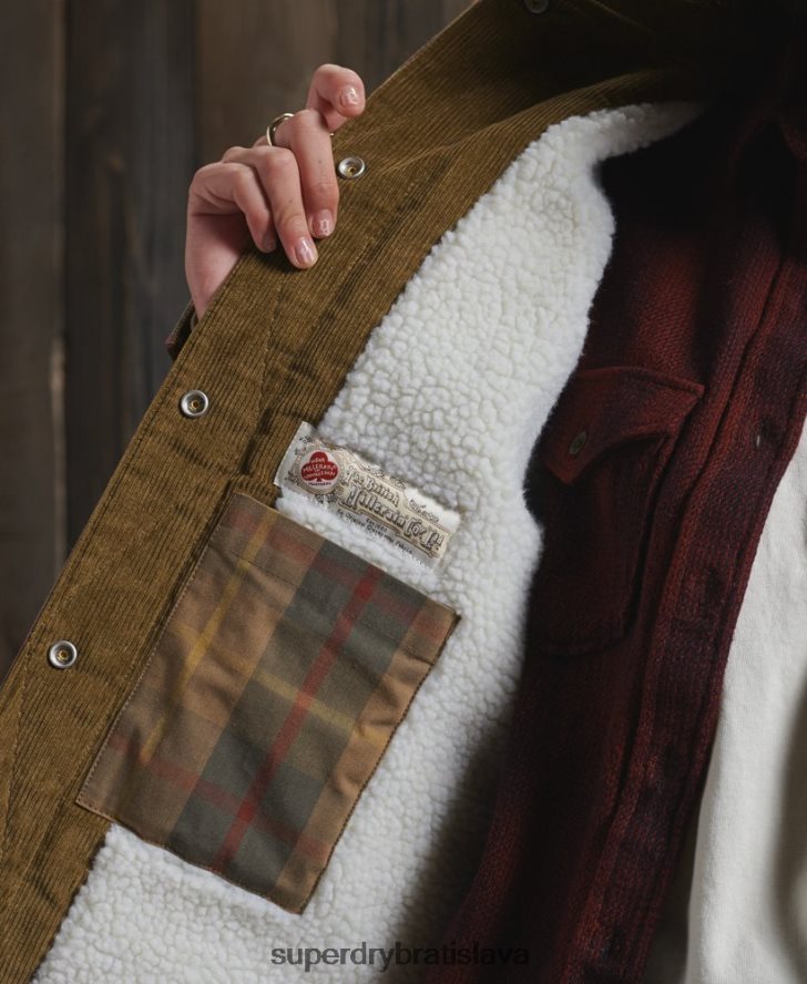 Superdry ženy limitovaná edícia dry cruiser bundy 6B4ZTR5549 oblečenie hnedá