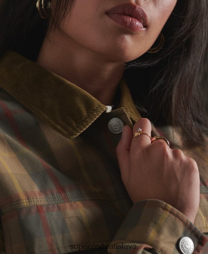 Superdry ženy limitovaná edícia dry cruiser bundy 6B4ZTR5549 oblečenie hnedá