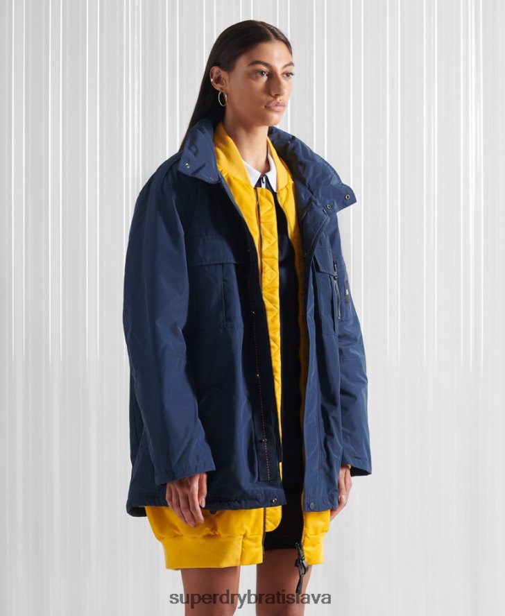 Superdry ženy limitovaná edícia sdx new york dvojitá bunda 6B4ZTR4763 oblečenie námorníctvo