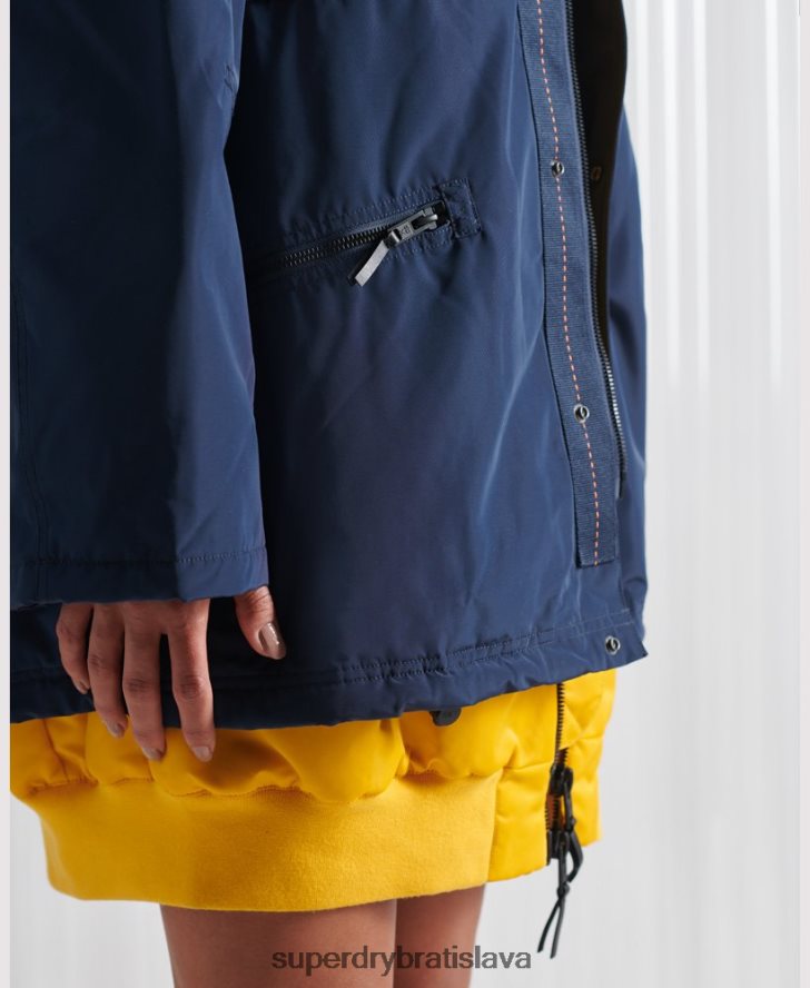 Superdry ženy limitovaná edícia sdx new york dvojitá bunda 6B4ZTR4763 oblečenie námorníctvo