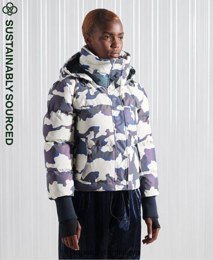 Superdry ženy limitovaná edícia sdx reflexná bunda 6B4ZTR5622 oblečenie multi